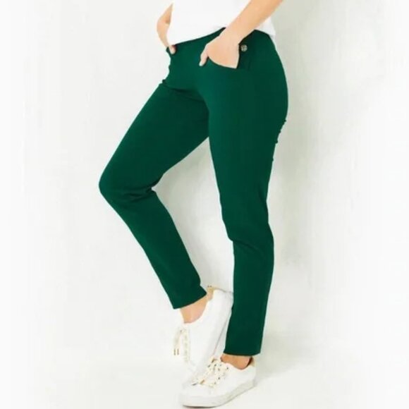Lilly Pulitzer Luxletic Corso Pant 10 Pull On Golf Performance Stretch UPF 50+ - Picture 1 of 11